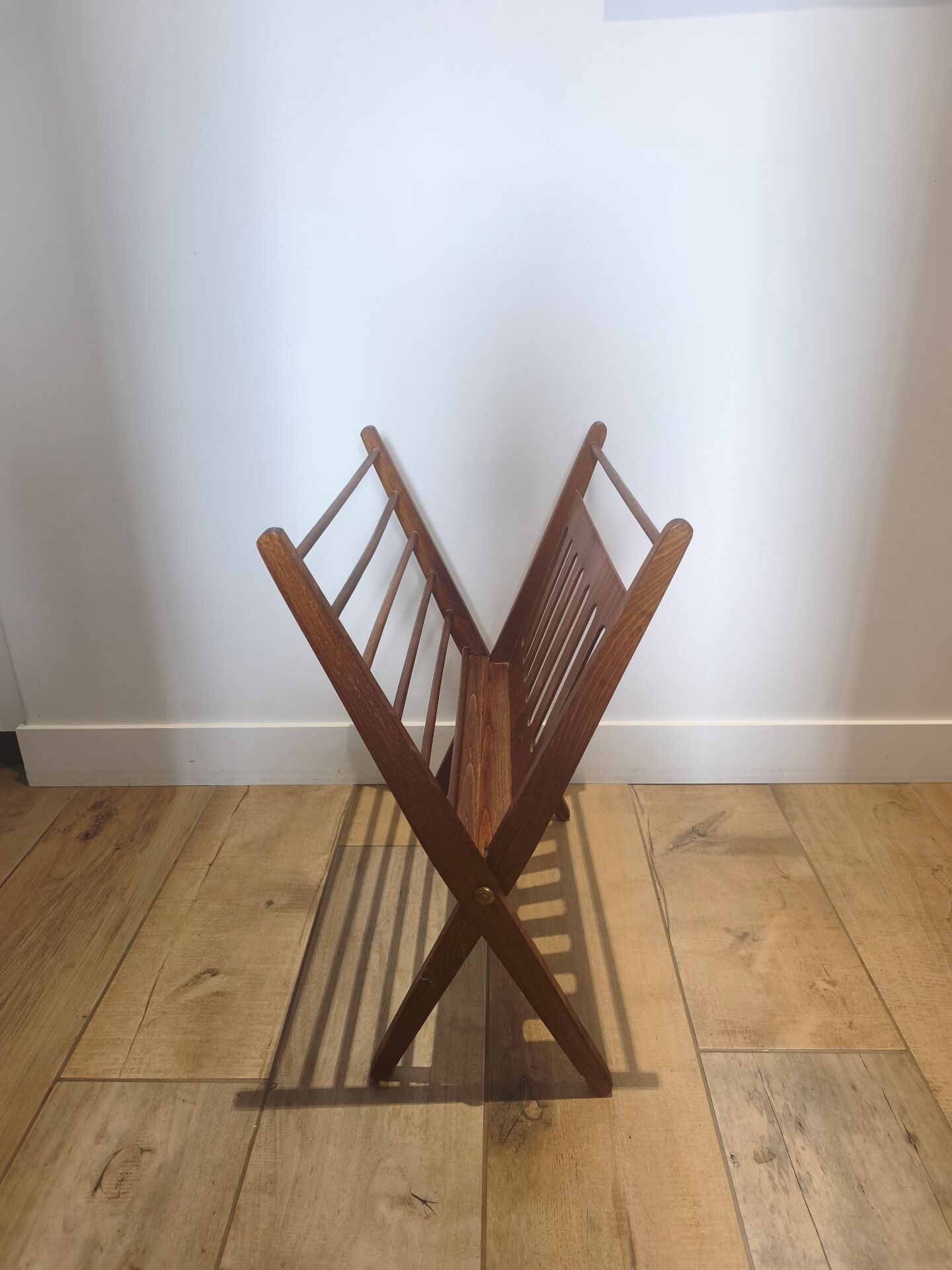 Scandinavian vintage Braakman magazine rack - vinyl storage