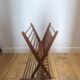 Scandinavian vintage Braakman magazine rack - vinyl storage