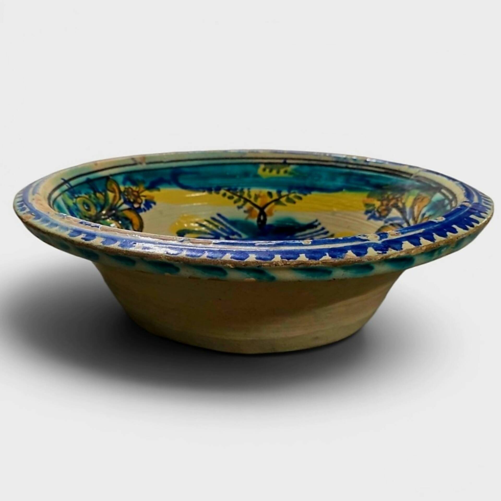 Lebrillo ancien de Triana – Faïence émaillée – XIXe siècle
