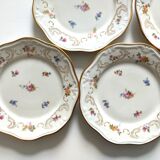 VEB R Reichenbach 10 plates in floral porcelain
