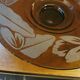Art Deco glass cup signed N Collet France