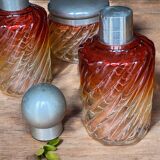 Baccarat crystal toiletry set, Bambou Tors model