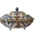 Desvres old Rouen faience plate