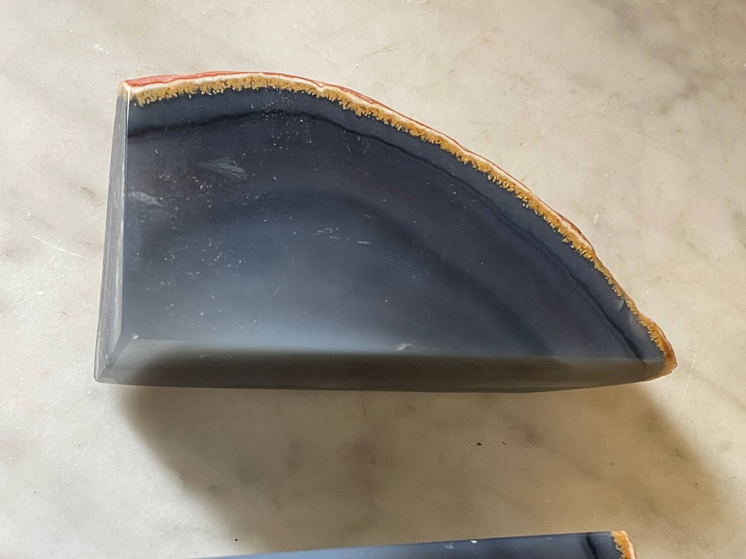 paire de serre-livres Géode d’agate