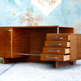 Large Freestanding Functionalist Desk, Jiri Kroha, 1930s