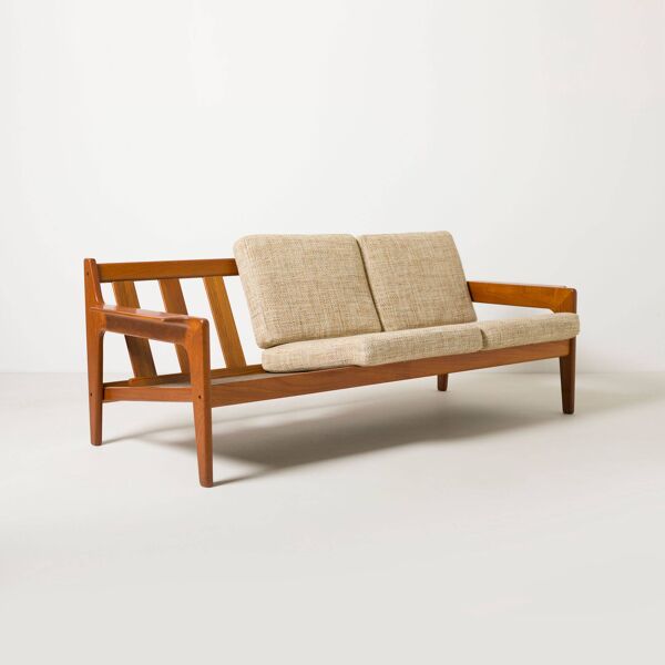 Canapé 3 places en teck de style mid-century moderne par Arne Wahl Iversen pour Komfort