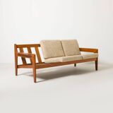 3 seater Mid-century Modern Teak sofa by Arne Wahl Iversen for Komfort