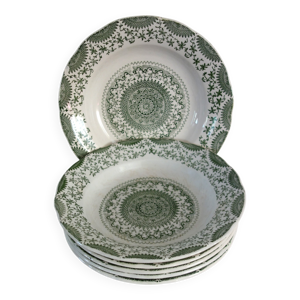 7 assiettes creuses en - fine