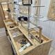 Old haberdashery display cabinet