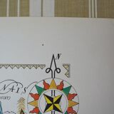 Illustrated map of the Auvergne Region of France Jacques Liozu