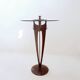Vincent wegnez sculptural bronze and glass console table - belgium 20th