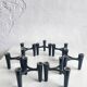 Set de 7 porte-bougies noirs design Koziol Hommage 2005 Allemagne