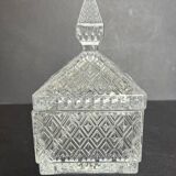 Vintage molded glass candy box