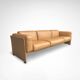 Canapé 3 places en cuir Duc de Mario Bellini pour Cassina années 1990