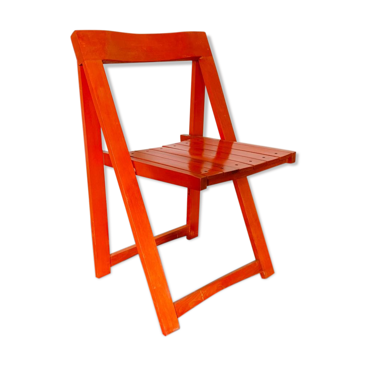 Red folding chair, Italy 1960s