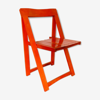 Red folding chair, Italy 1960s