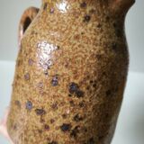 Vintage rustic handcrafted stoneware pitcher carafe