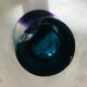 Vase kosta boda en verre violet bleu vert et transparent