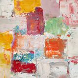 Original painting Abstract art cityscape