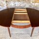 Table de salle à manger en palissandre extensible avec rallonges papillon, 1960’