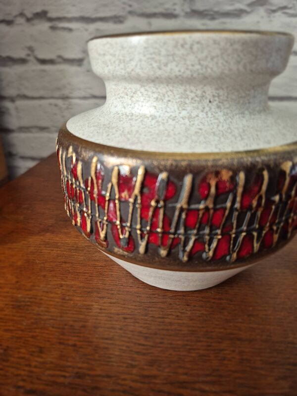 Vase de style Fat Lava West Germany vintage 70's