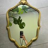 Golden shell mirror