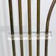 Goffredo Reggiani attributed. Floor lamp in brass and travertine. Italy 196