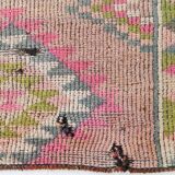 3x12 Blush Pink Vintage Runner Rug, 92x355Cm