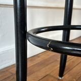 Set of 2 vintage black stools