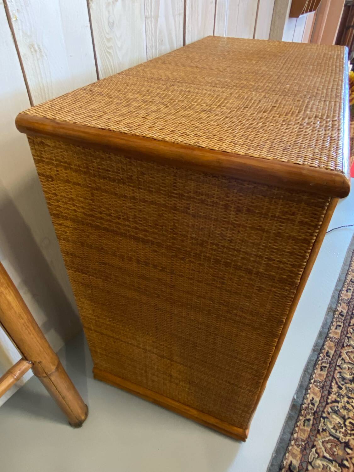 Rattan chest of drawers