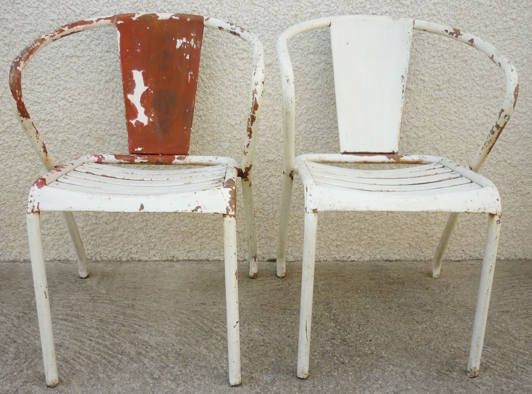 Pair of armchairs, chairs, 50s, Tolix FT5, Xavier Pauchard