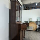 English mahogany secretary bookcase.