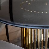 Art Deco brass dining table