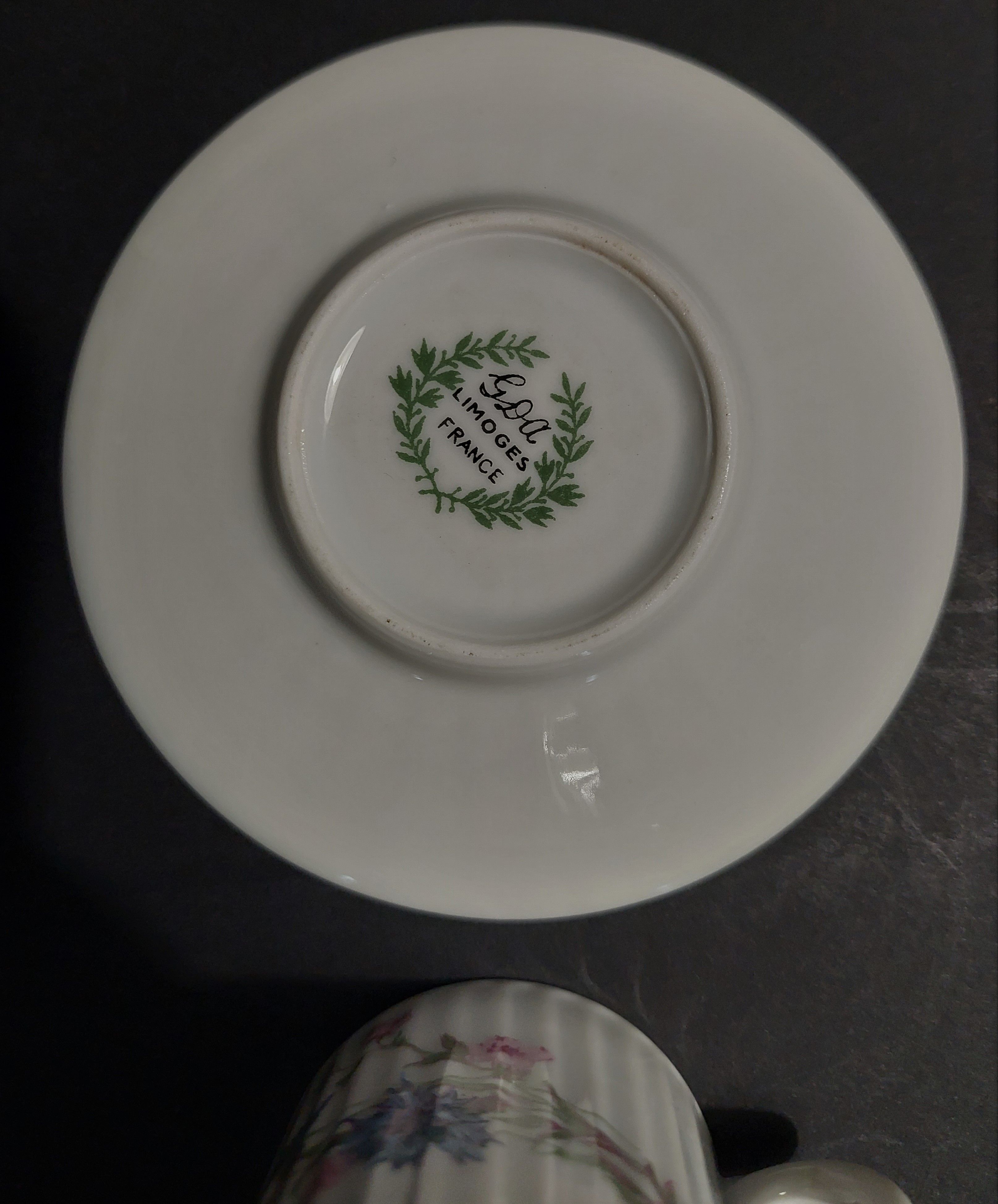 Limoges porcelain cup Gérard Dufraisseix Abbot 1900