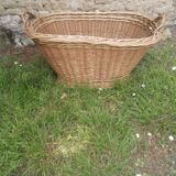 Large wicker laundry basket
