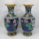 Paire de vases en bronze émail cloisonné chinois chine