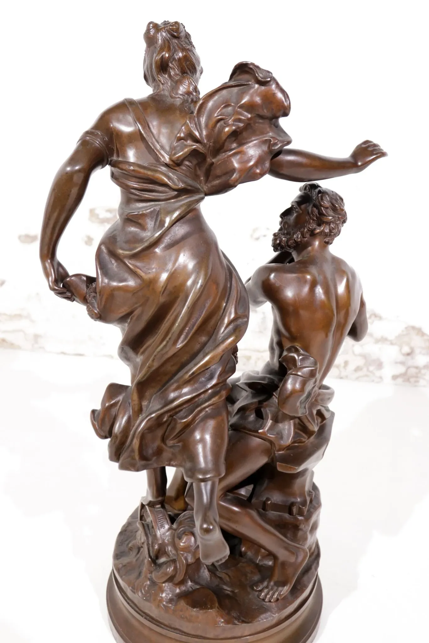 Adrien-Etienne Gaudez (1845-1902) bronze 'La Fortune récompense le travail'