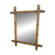Turned wooden mirror, circa 1900