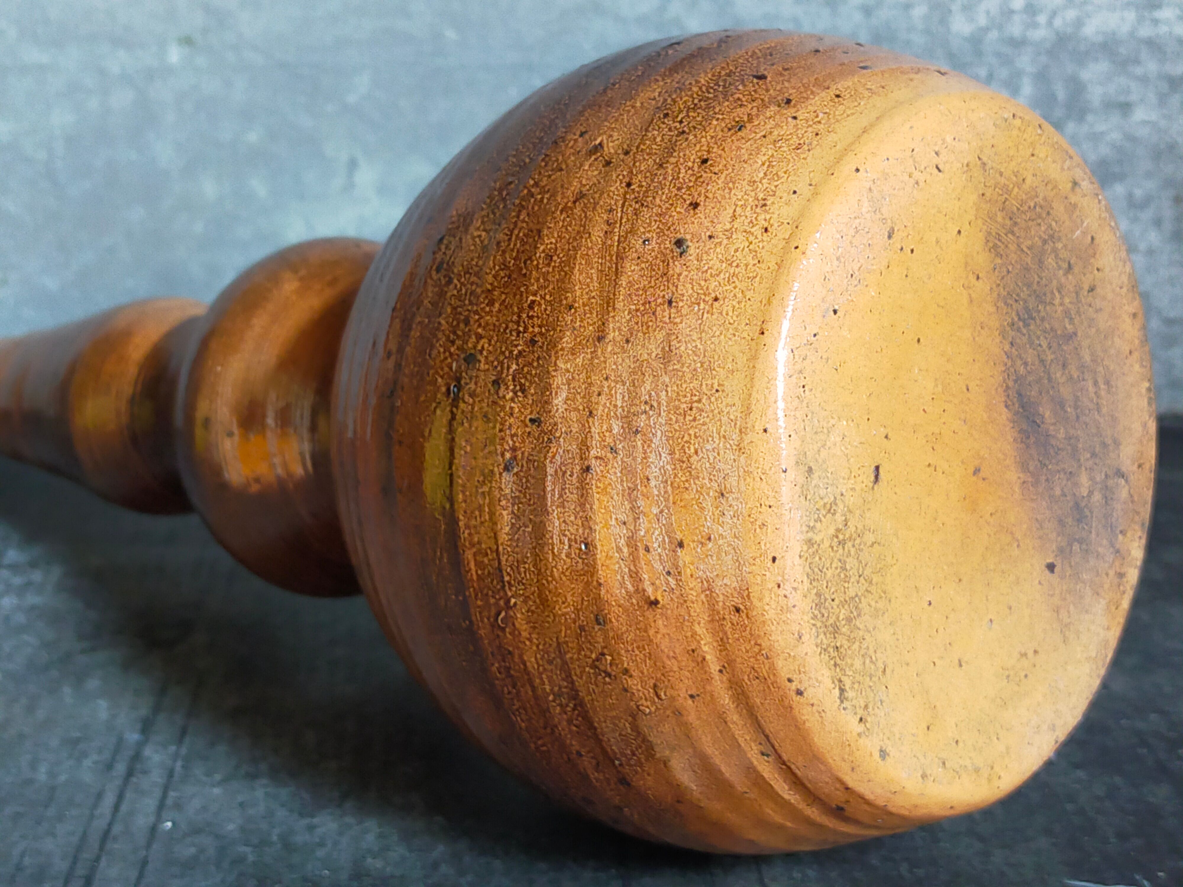 Potter's soliflore vase in vintage glazed stoneware