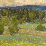 Vintage Painting Landscape signed by Svan Grandin (1906- 1982)