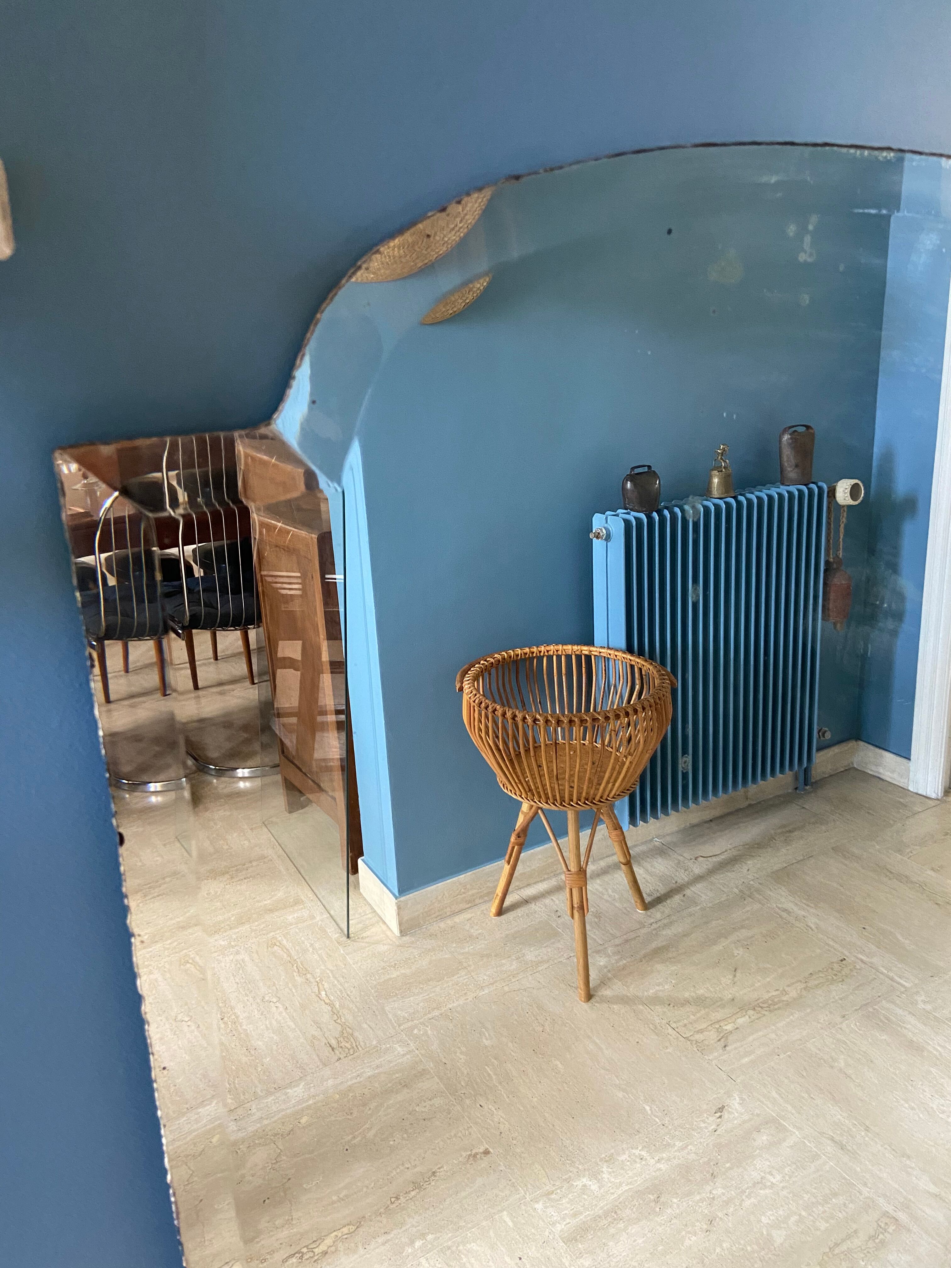 Old beveled mirror 127 x 75 cm