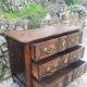 Crossbow chest of drawers in walnut, 18th century period