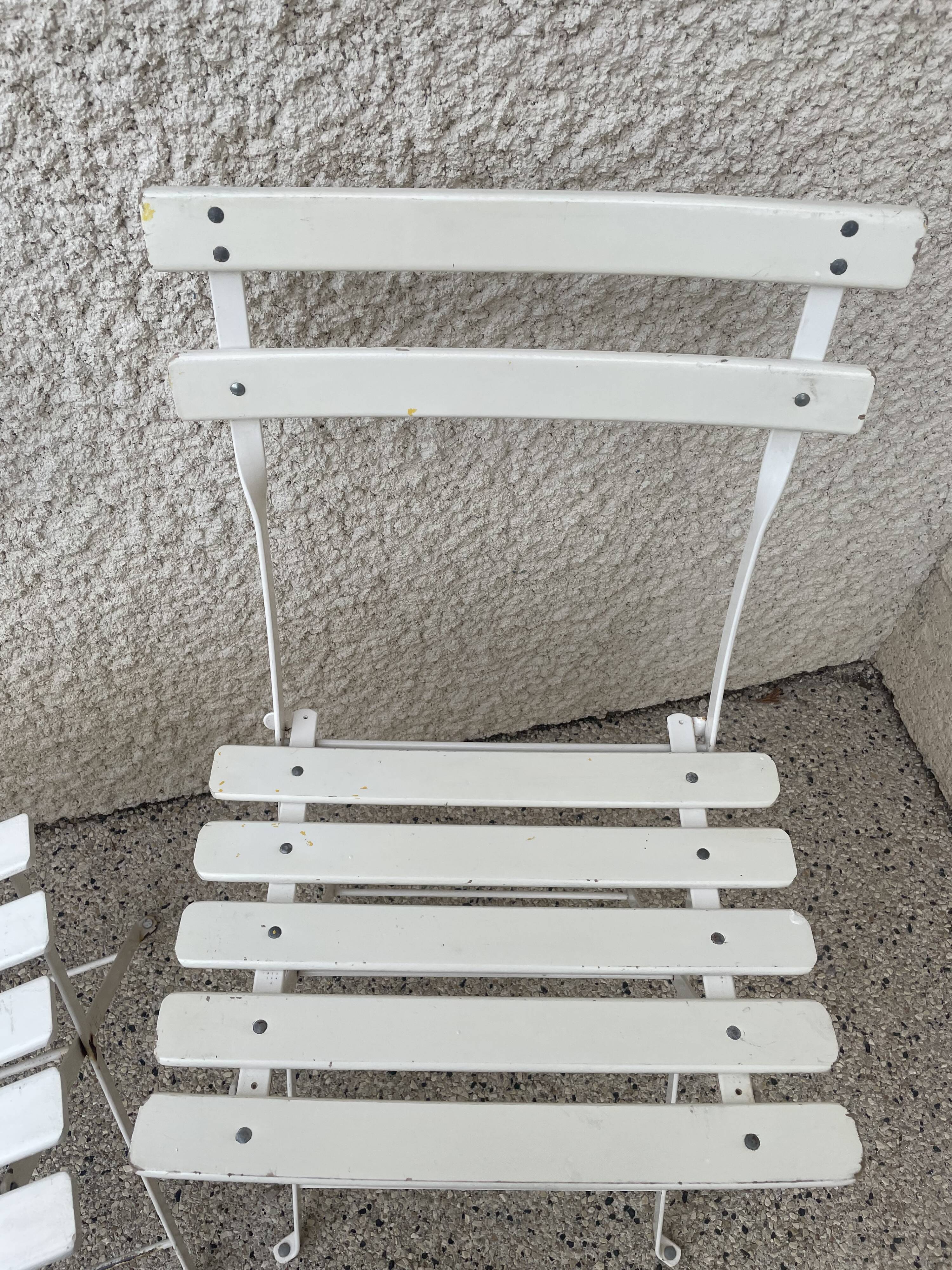 Pair of vintage folding chairs