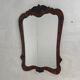 Romantic mirror with faceted glass in a walnut frame, 1942