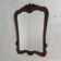 Romantic mirror with faceted glass in a walnut frame, 1942