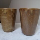 2 gobelets en grès Digoin