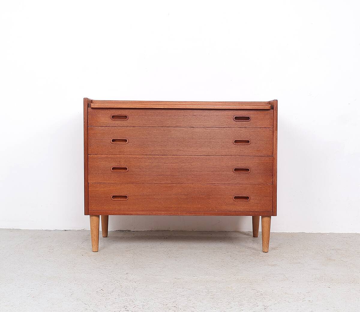 Danish design teak chest of drawers with dressing table, 1960s