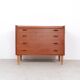 Danish design teak chest of drawers with dressing table, 1960s