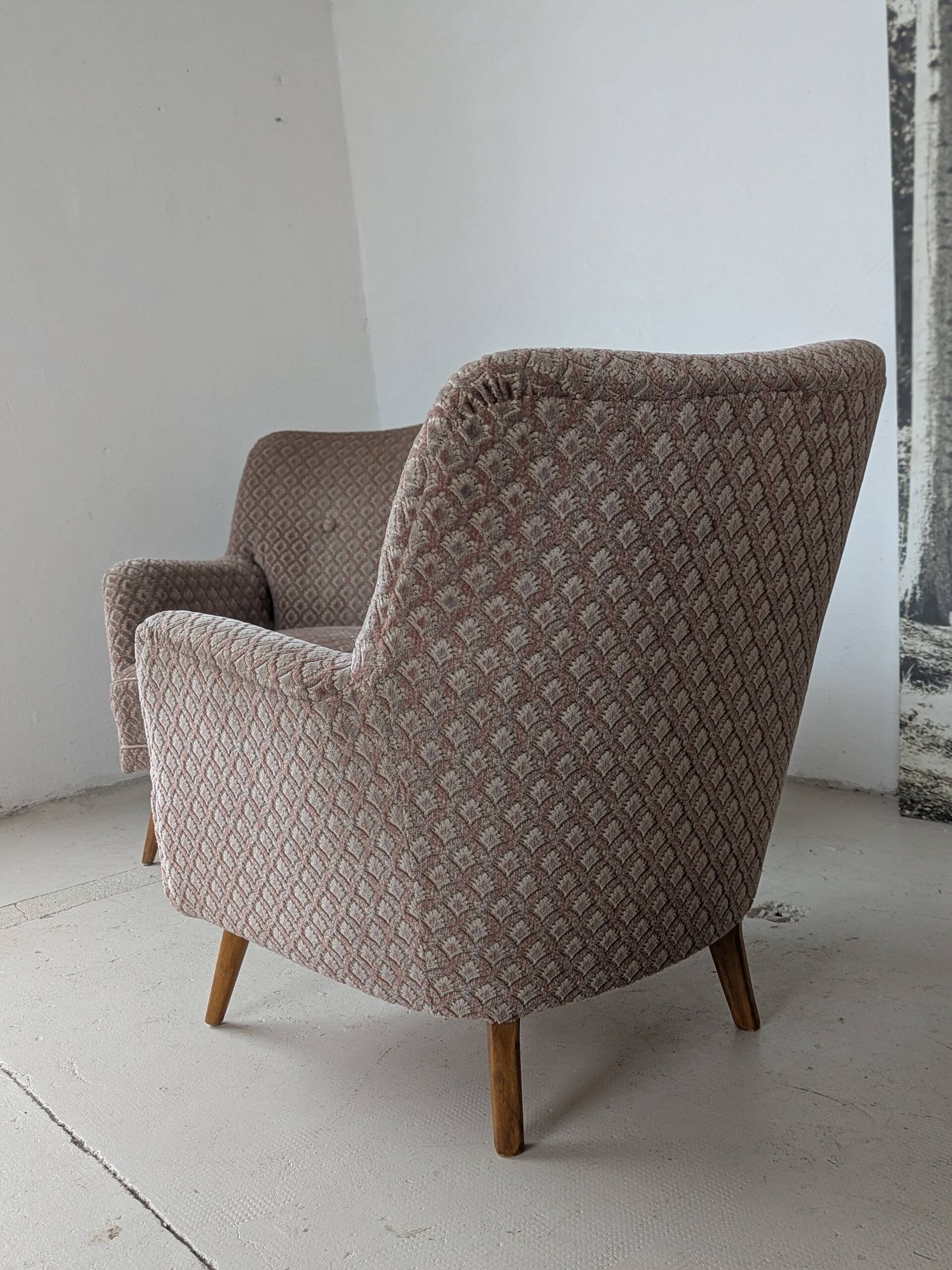 Paire de fauteuils cosy, vintage 1960
