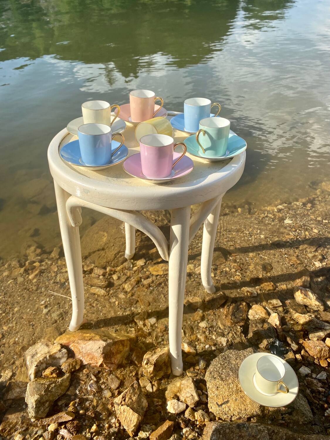 Raynaud et Co multicolor coffee cup set